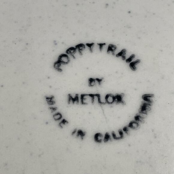 Vintage Poppytrail by Metlox Oval Platter 13” Made in California - Picture 5 of 8